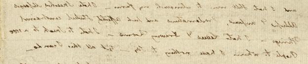 Detail of a handwritten letter from John Adams to Abigail Adams